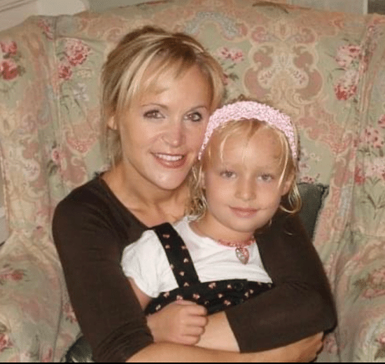 Single mom and daughter.